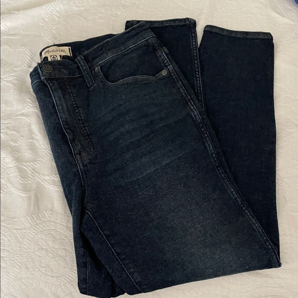 Madewell Women’s Deep Indigo 10” High-Rise Skinny Jeans (size 30) *like new*